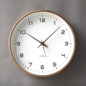 Tidings™ Nordelle™ Wooden Wall Clock — Timeless Scandinavian Minimalist Design