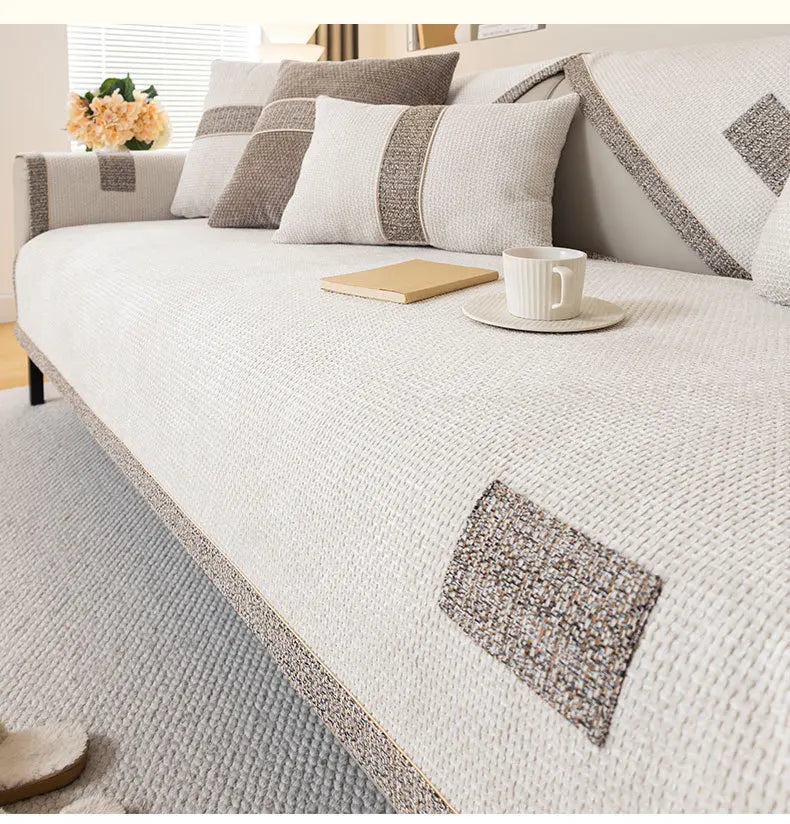 SoftWeave™ Linen Sofa Cover