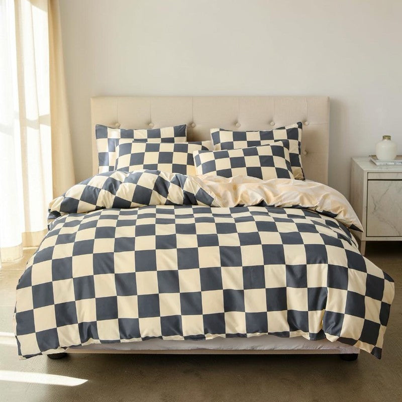 CheckLuxe Duvet Cover Set — by Tidings