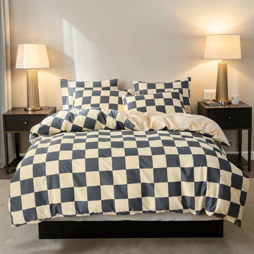 CheckLuxe Duvet Cover Set — by Tidings