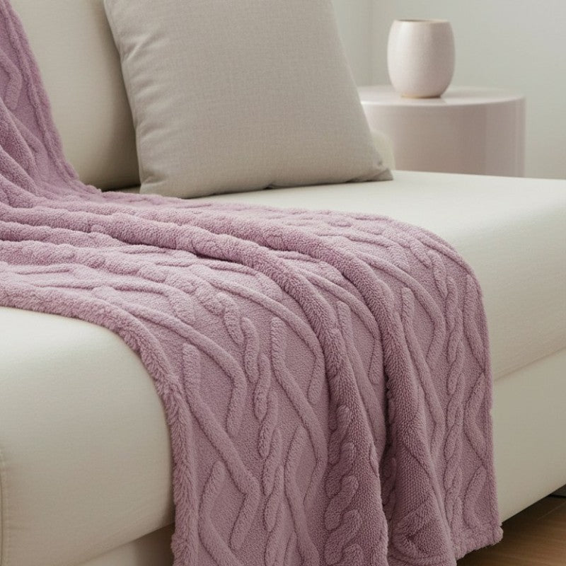 Élanor™ — Sculpted Sherpa Throw