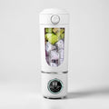 Tidings & Twinkle BlendPro Go white portable blender with 700ml capacity, filled with kiwi and dragon fruit.